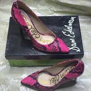 Sam Edelman hot pink heels sz 36